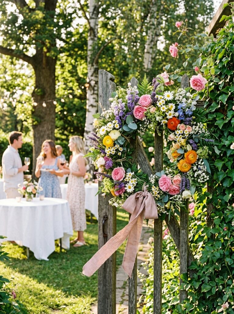 Fresh flower wreath for Summer Styles