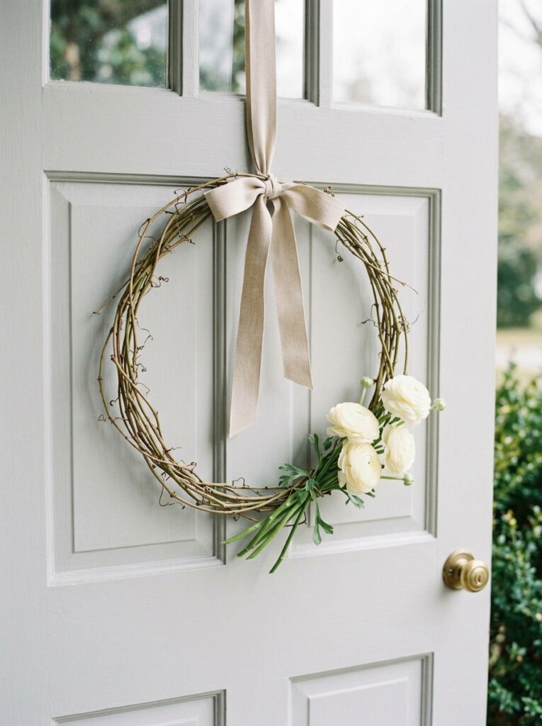 Minimalist summer wreath styles