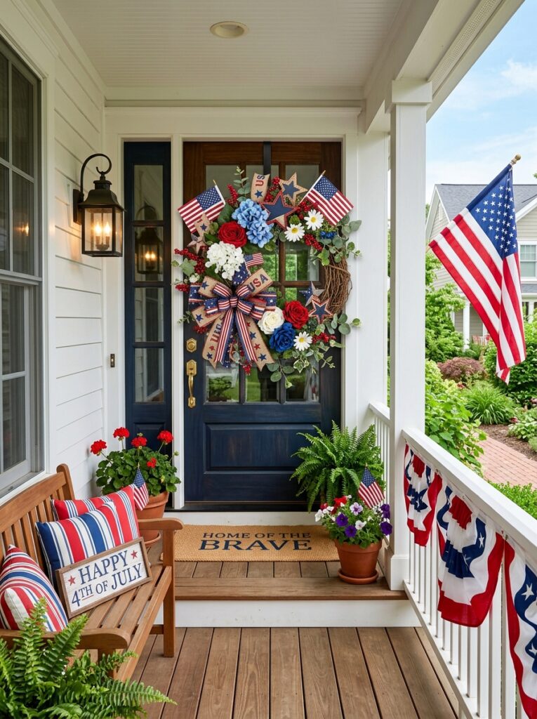Patriotic summer wreth Styles