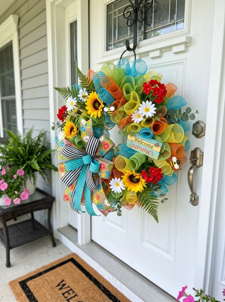Mesh Summer Wreath styles
