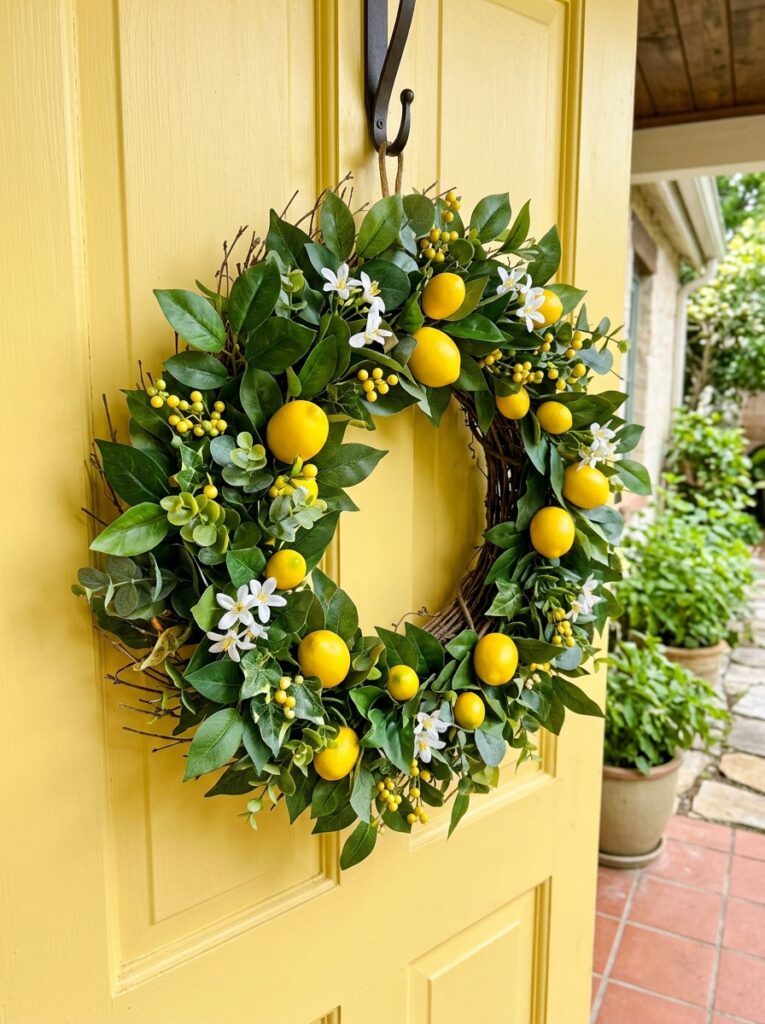 Lemon summer wreath