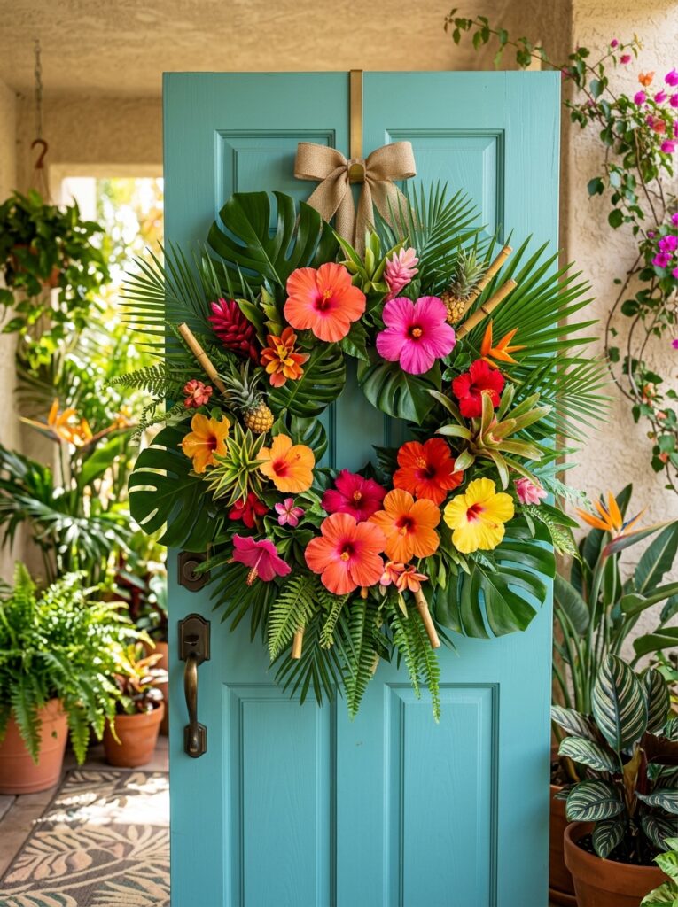 Tropical Summer stylish wreath