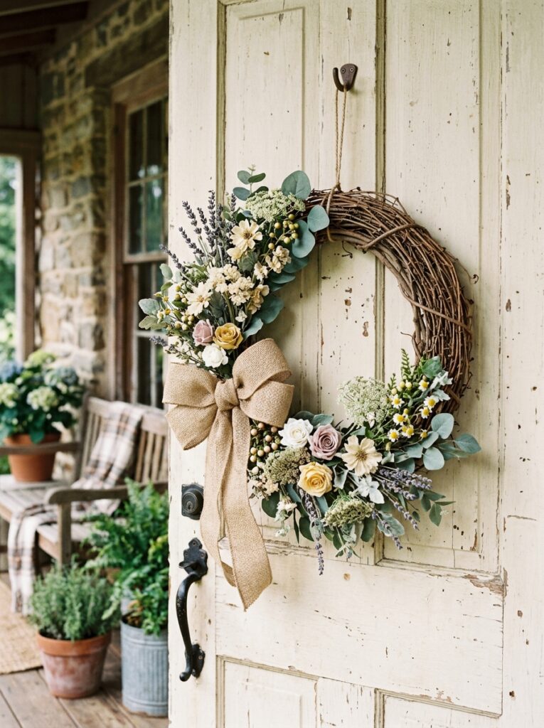 Farmhouse summer wreath Styles