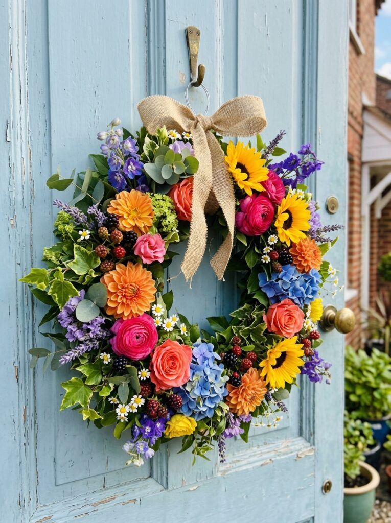 Colorfull summer wreath Styles