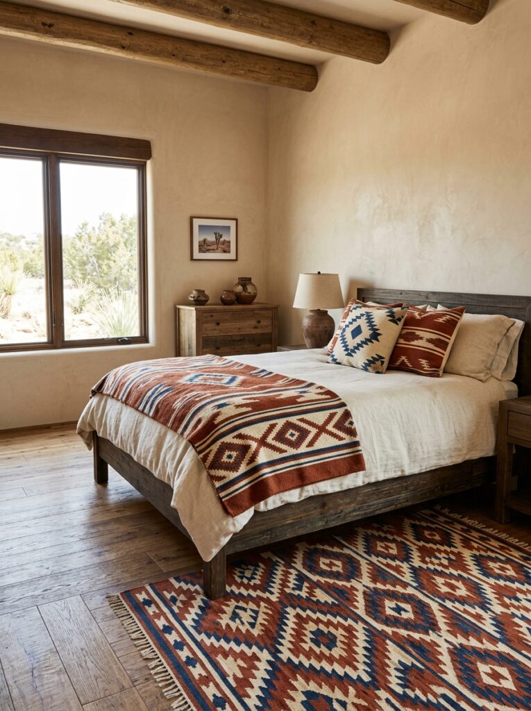 Southwestern pattern Bedroom Ideas
