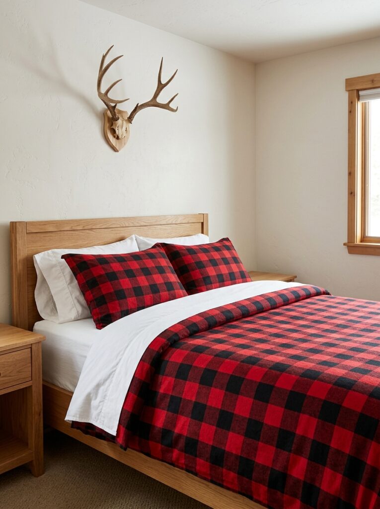 Bold with western bedding  with Western Bedroom Ideas