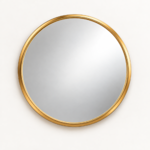 Luxury Gold Round Wall Mirror