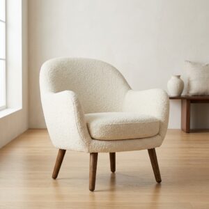 Bespoke Textured Bouclé Armchair